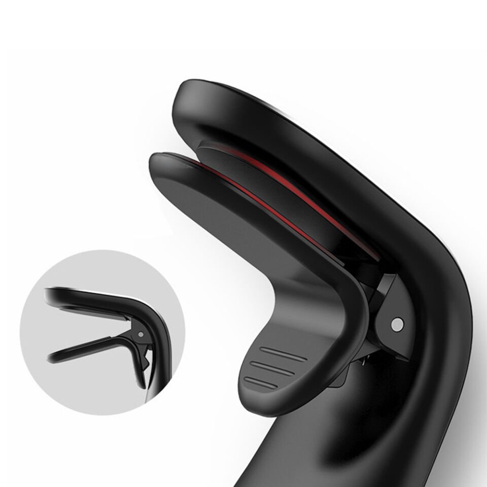 Araç İçi Manyetik Telefon Tutucu Kancalı Havalandırma Izgarası Uyumlu 360° Döner Mıknatıslı Telefon Standı