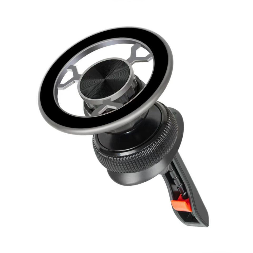 Araç İçi Manyetik Telefon Tutucu Kancalı Havalandırma Izgarası Uyumlu 360° Döner Mıknatıslı Telefon Standı