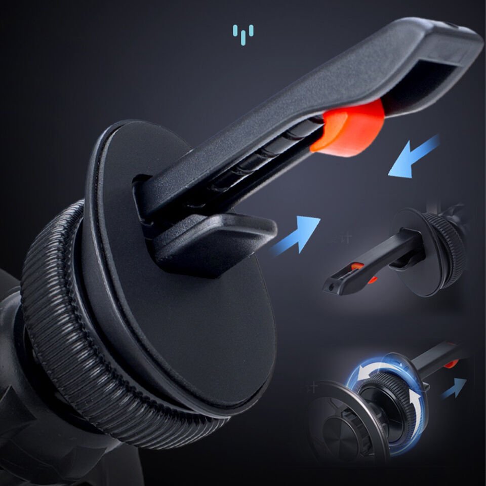 Araç İçi Manyetik Telefon Tutucu Kancalı Havalandırma Izgarası Uyumlu 360° Döner Mıknatıslı Telefon Standı