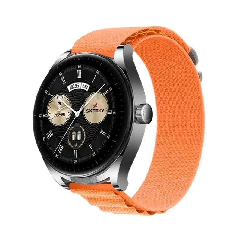 Huawei Watch GT2 Elite-Sport-Classic 46mm-GT2 Pro 22mm Uyumlu Frost Alpine Loop Kordon