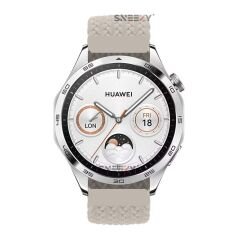 Sneezy Huawei Watch GT Runner-Sport 46mm- GT2 E 22mm Uyumlu Metal Klips Solo Fiberlink Örgü Kordon Starlight - Starlight