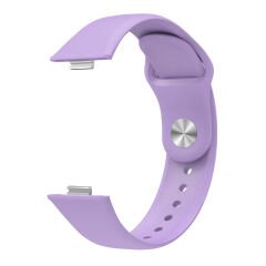 Huawei Watch Fit 4 Fit 4 Pro İle Uyumlu PureLux Tam Uyumlu Yumuşak Soft Silikon Kordon Lila