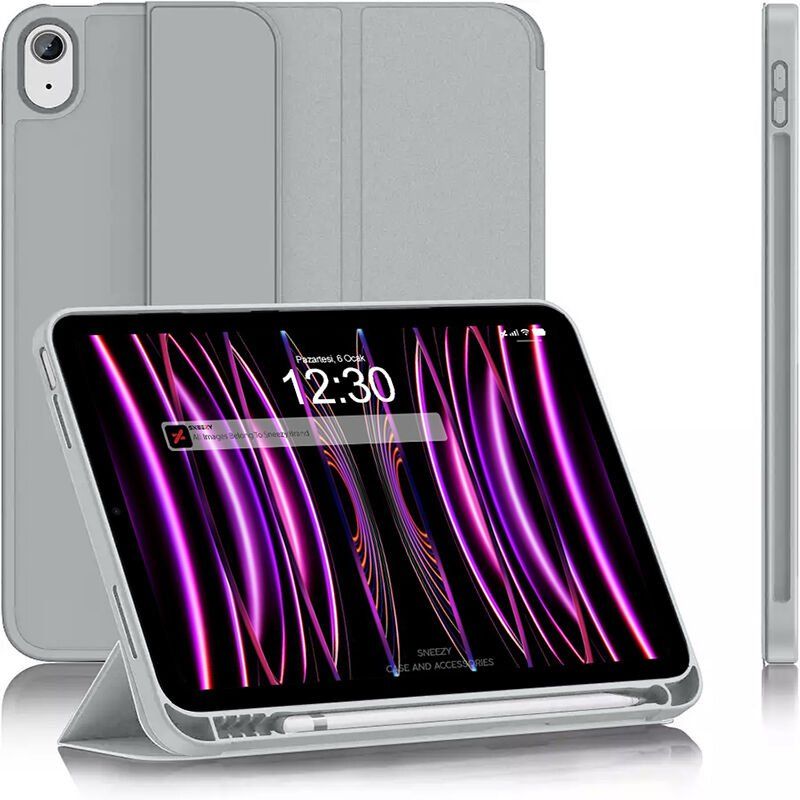 Apple iPad 11.Nesil 11 İnç 2025 Kılıf Premium Kalem Bölmeli Uyku Modlu Kapaklı Smart Case