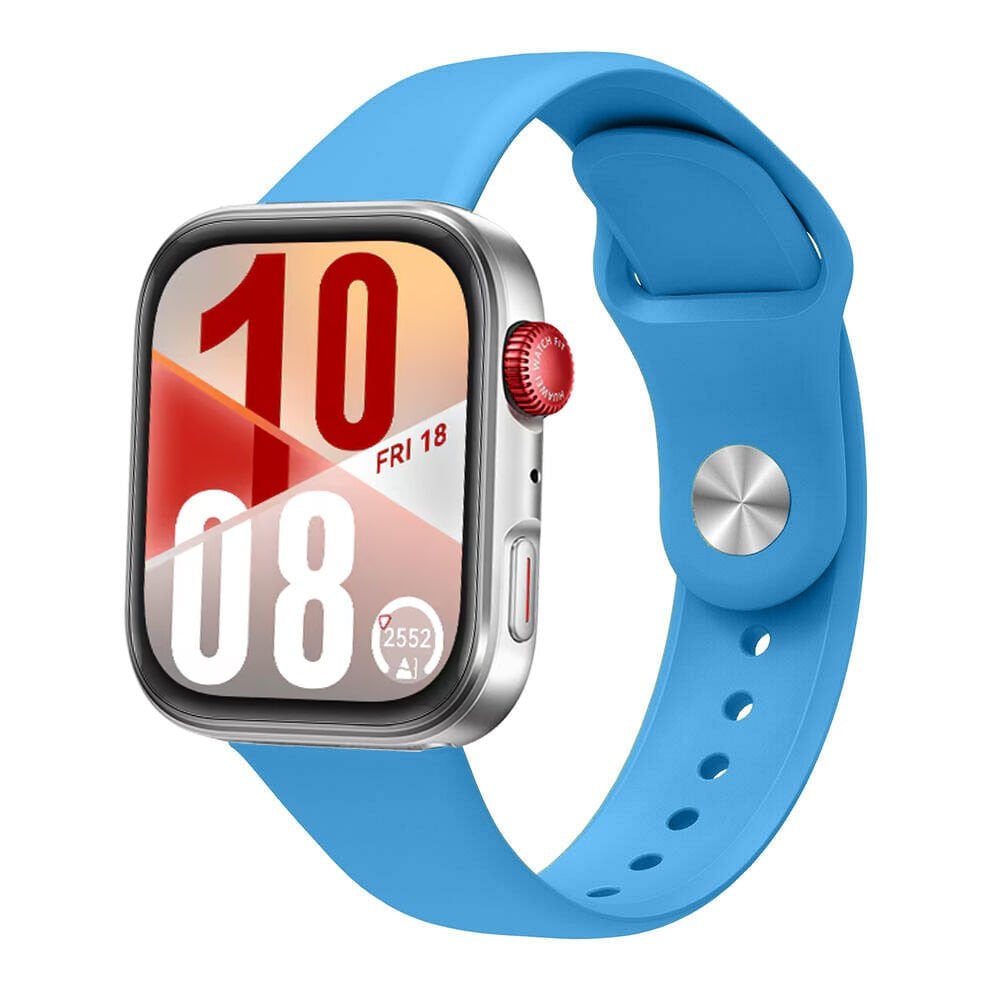 Huawei Watch Fit 4 Fit 4 Pro İle Uyumlu PureLux Tam Uyumlu Yumuşak Soft Silikon Kordon Mavi