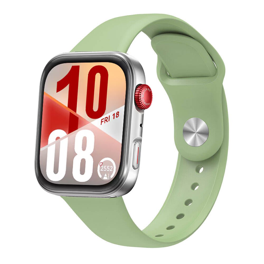 Huawei Watch Fit 4 Fit 4 Pro İle Uyumlu PureLux Tam Uyumlu Yumuşak Soft Silikon Kordon Yeşil