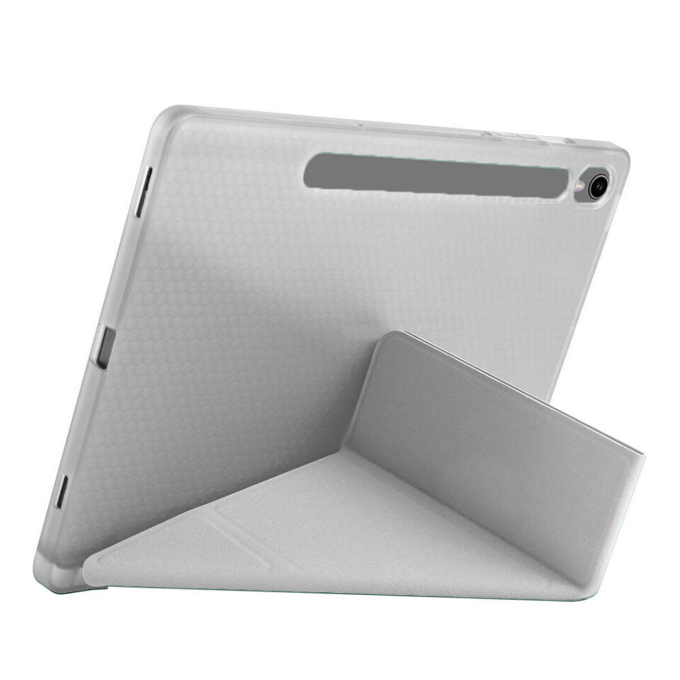 Samsung Galaxy Tab S10 Lite 11 Inc SM-X400 Üçgen Katlanabilir Kalemlikli Yatay Dikey Standlı Kılıf
