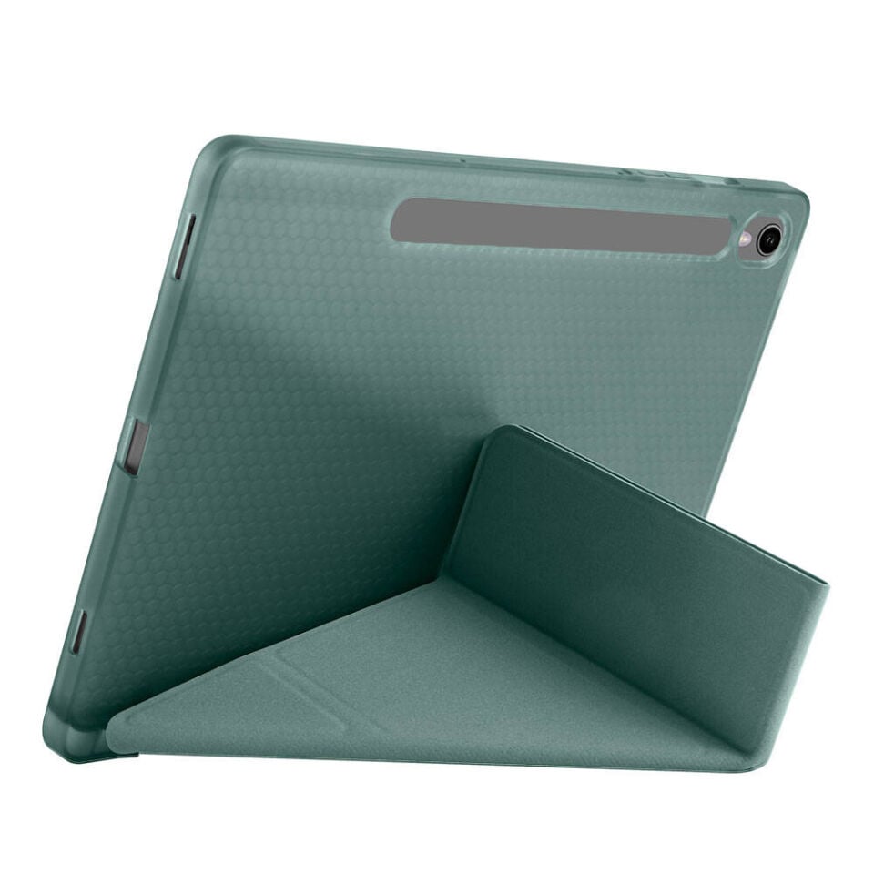 Samsung Galaxy Tab S10 Lite 11 Inc SM-X400 Üçgen Katlanabilir Kalemlikli Yatay Dikey Standlı Kılıf