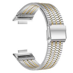 Huawei Watch Fit 4 Fit 4 Pro İle Uyumlu Lux Correa Paslanmaz Ayarlanabilir Metal Tokalı Kordon Sarı