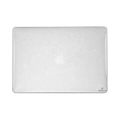 Sneezy Macbook Pro 2021/23 14,2 İnç M1-M2 Çip A2442 A2779 İle Uyumlu Parlak Diamond Dust Simli Kılıf Şeffaf - Şeffaf