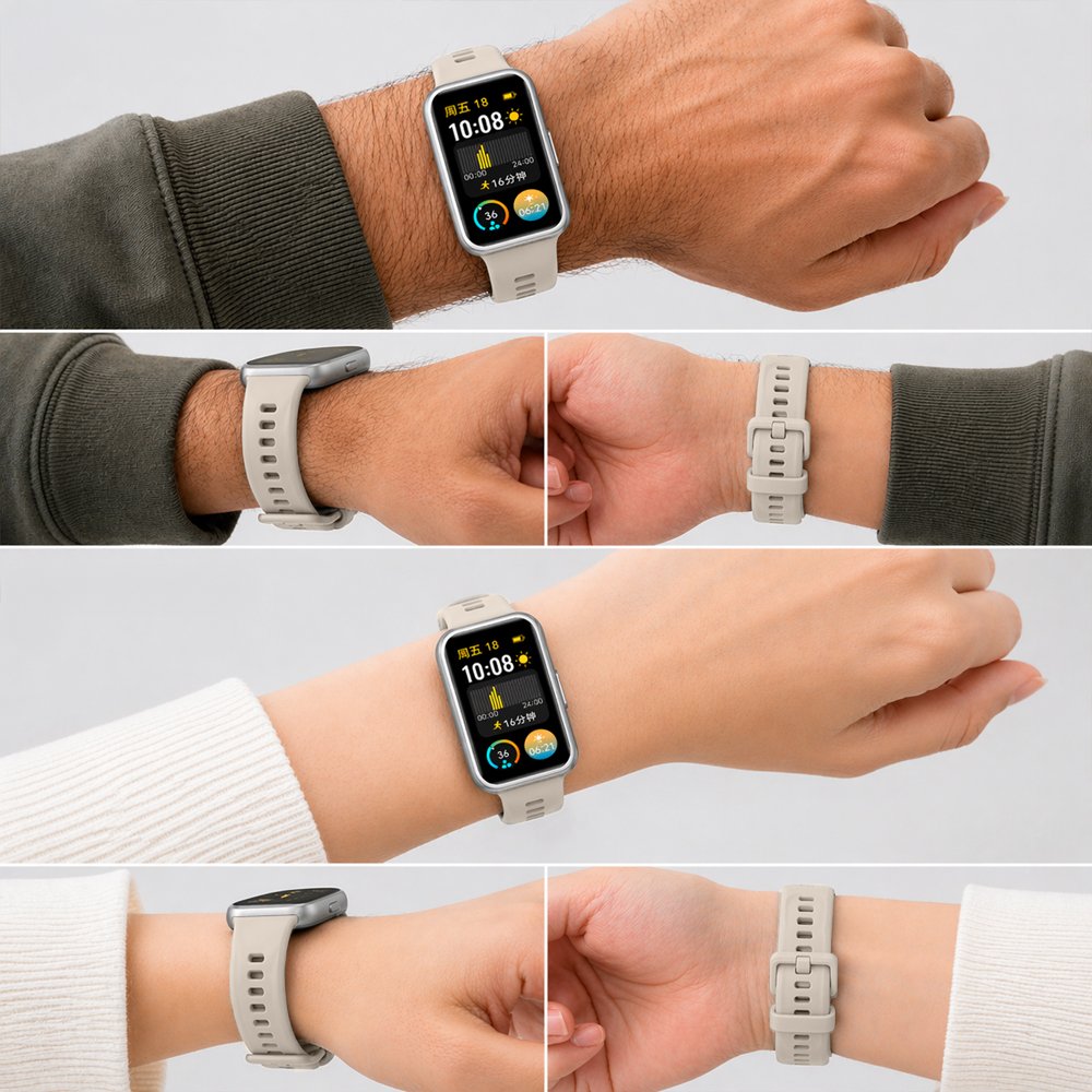 Huawei Band 11 / 11 Pro Uyumlu Premium Soft Silikon Kordon Tokalı Konforlu Akıllı Saat Kayışı