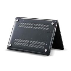 Sneezy Macbook Pro 2021/23 14,2 İnç M1-M2 Çip A2442 A2779 İle Uyumlu Parlak Diamond Dust Simli Kılıf Siyah - Siyah