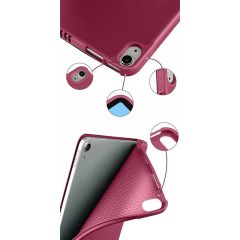 Apple iPad 11.Nesil 11 İnç 2025 Kılıf Premium Kalem Bölmeli Uyku Modlu Kapaklı Smart Case Mürdüm