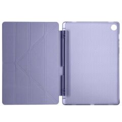 Samsung Galaxy Tab A9 X110 8.7 İnç Katlanabilir Kalemlikli Standlı Akıllı Kılıf Lavanta - Lavanta