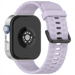 Huawei Watch Fit3 Fit 4 Fit 4 Pro İle Uyumlu GlacierFlex Metal Tokalı Spor Silikon Kordon Lila