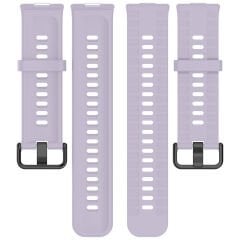 Huawei Watch Fit3 Fit 4 Fit 4 Pro İle Uyumlu GlacierFlex Metal Tokalı Spor Silikon Kordon Lila