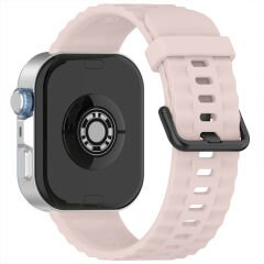 Huawei Watch Fit3 Fit 4 Fit 4 Pro İle Uyumlu GlacierFlex Metal Tokalı Spor Silikon Kordon Pudra