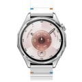 Huawei Watch GT6 46mm İle Uyumlu Dalga Desenli Tokalı Yumusaş Soft Silikon Kordon