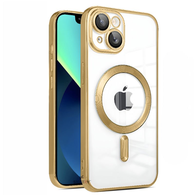 Sneezy İphone 13 İle Uyumlu Reflect Line MagSafe Uyumlu İnce Tasarım Kapak
