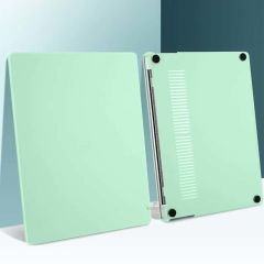 Apple Macbook Air M1 Çip Uyumlu A2337 A1932 A2179 13.3″ Uyumlu Kılıf Vanilla Shield Plastik Kapak Su Yeşili - Su yeşili