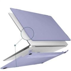 Sneezy Apple Macbook Pro M1 M2 Çip 13.3″ A2338 A2289 İle Uyumlu Kılıf Vanilla Shield Plastik Kapak Lavanta - Lavanta