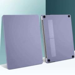 Sneezy Apple Macbook Pro M1 M2 Çip 13.3″ A2338 A2289 İle Uyumlu Kılıf Vanilla Shield Plastik Kapak Lavanta - Lavanta