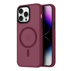 Sneezy İphone 14 Pro Max İle Uyumlu Magnetic Matte Prism Kapak