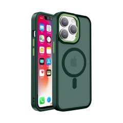 Sneezy İphone 14 Pro Max İle Uyumlu Magnetic Matte Prism Kapak