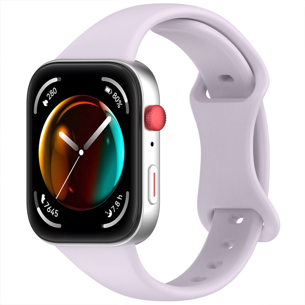 Huawei Watch Fit3 Fit 4 Fit 4 Pro İle Uyumlu İnce Ve Zarif Tasarım Silikon Kordon Kayış Lila