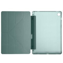 Samsung Tab A9 Plus X210 11 İnç Katlanabilir Kalemlikli Standlı Akıllı Kılıf Haki - Haki