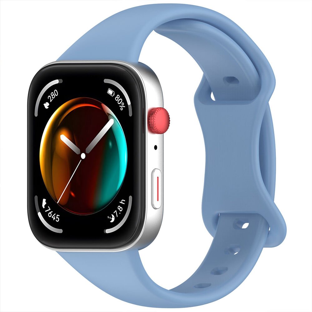 Huawei Watch Fit3 Fit 4 Fit 4 Pro İle Uyumlu İnce Ve Zarif Tasarım Silikon Kordon Kayış Mavi