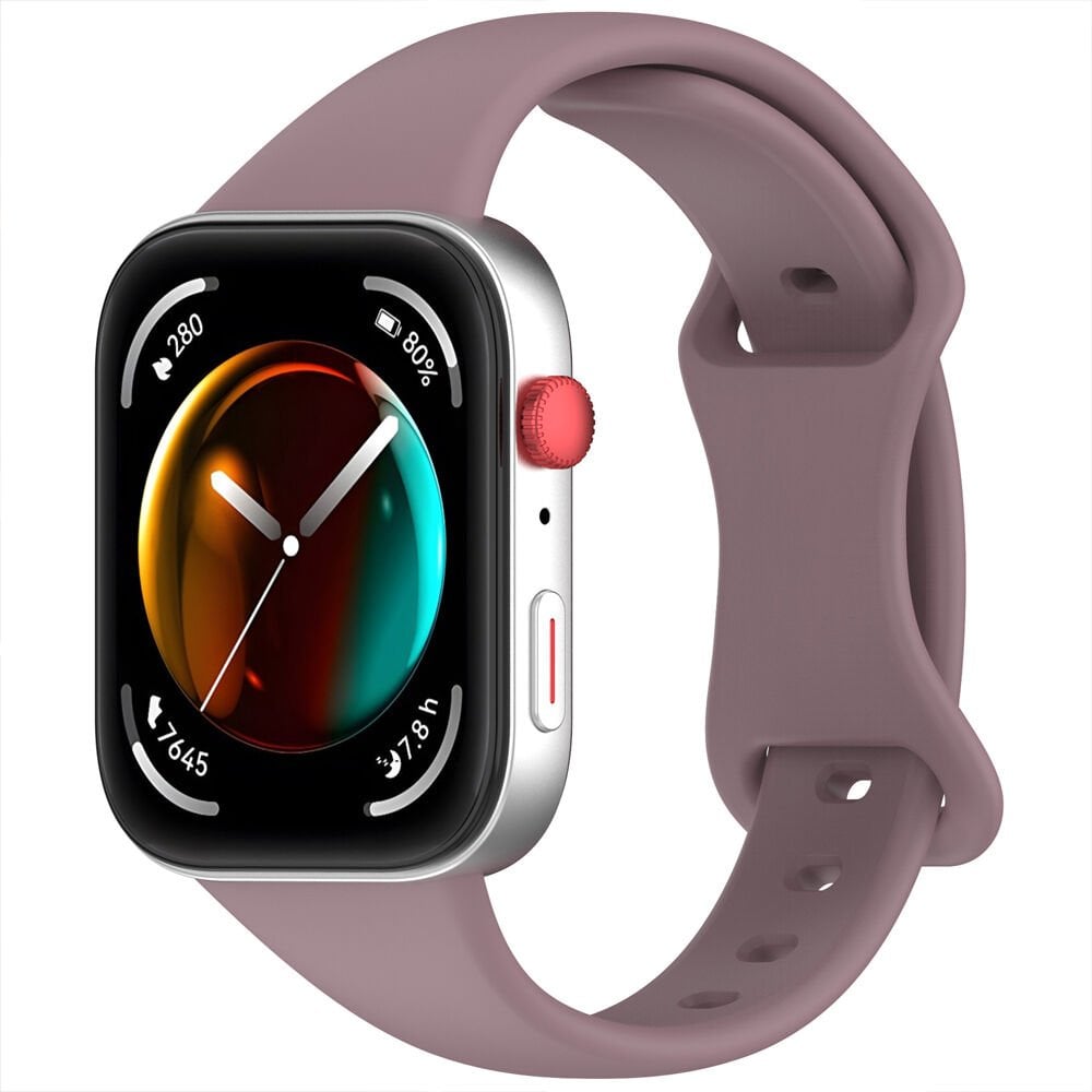 Huawei Watch Fit3 Fit 4 Fit 4 Pro İle Uyumlu İnce Ve Zarif Tasarım Silikon Kordon Kayış Mor