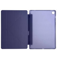 Samsung Tab A9 Plus X210 11 İnç Katlanabilir Kalemlikli Standlı Akıllı Kılıf Lacivert - Lacivert