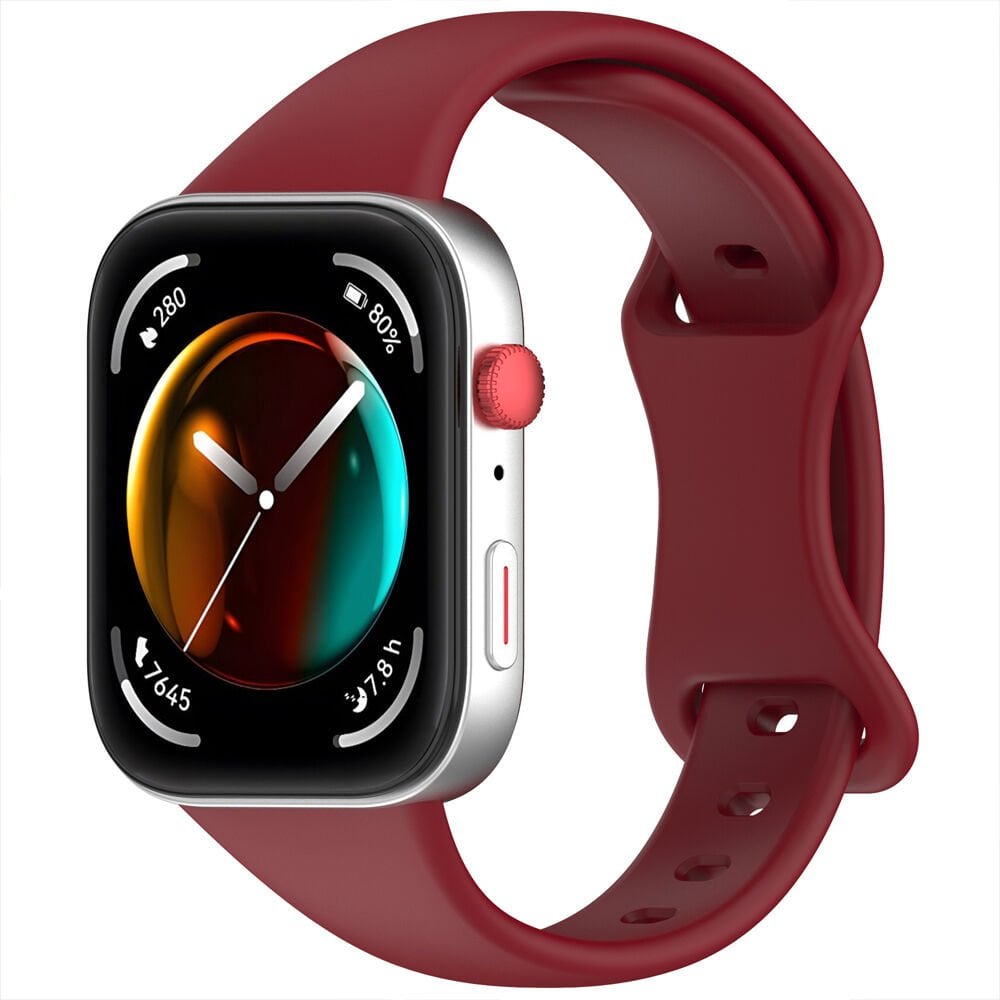 Huawei Watch Fit3 Fit 4 Fit 4 Pro İle Uyumlu İnce Ve Zarif Tasarım Silikon Kordon Kayış Mürdüm