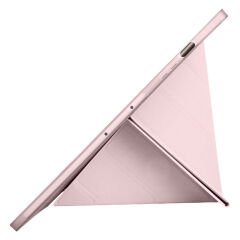 Samsung Tab A9 Plus X210 11 İnç Katlanabilir Kalemlikli Standlı Akıllı Kılıf Pembe - Pembe