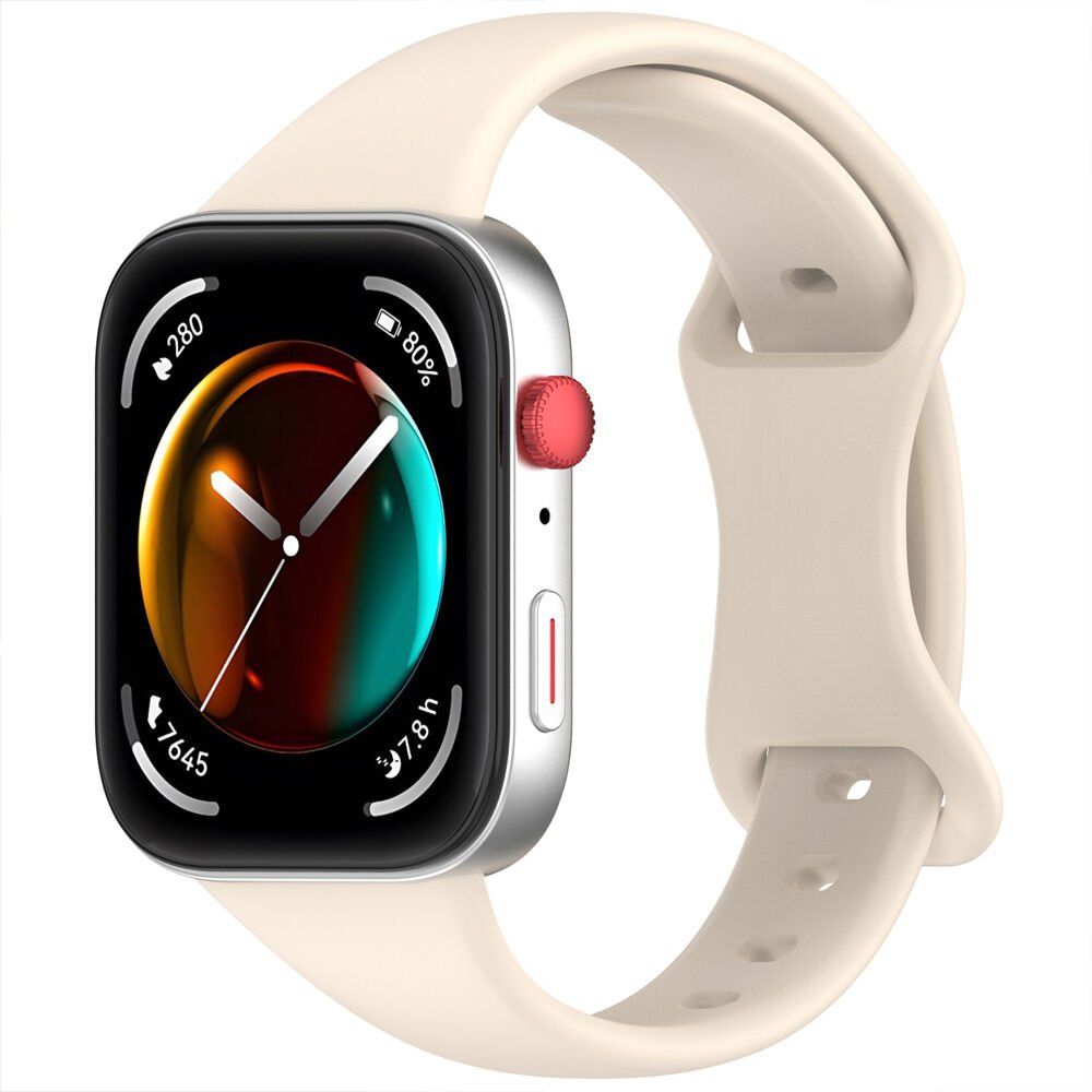 Huawei Watch Fit3 Fit 4 Fit 4 Pro İle Uyumlu İnce Ve Zarif Tasarım Silikon Kordon Kayış Starlight