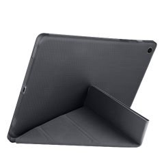 Samsung Tab A9 Plus X210 11 İnç Katlanabilir Kalemlikli Standlı Akıllı Kılıf Siyah - Siyah