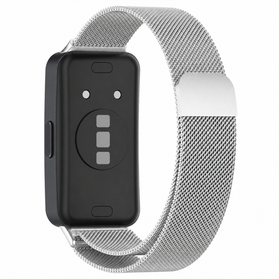 Huawei Band 11 / 11 Pro İle Uyumlu Manyetik Milanese Loop Metal Kordon