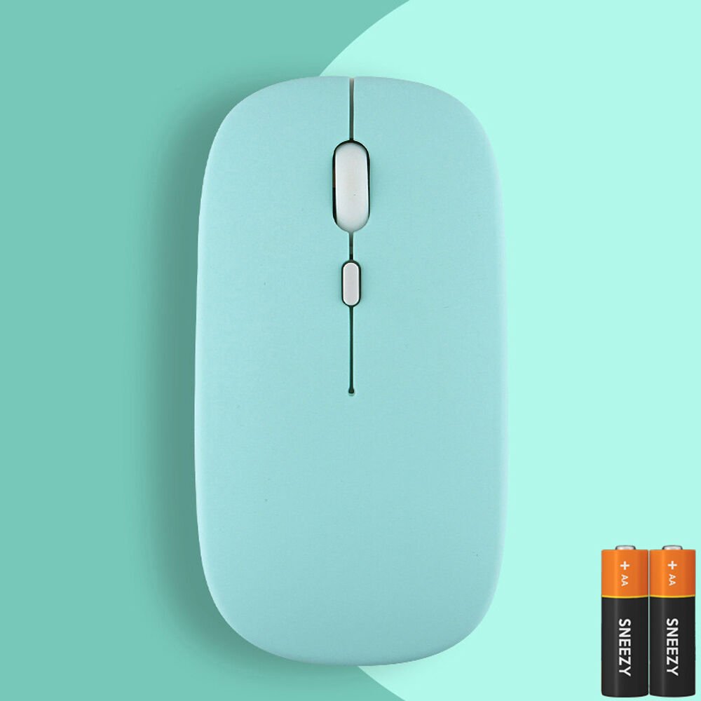 Tüm İpad Modelleri İle Uyumlu Pilli Sessiz Mouse Bluetooth Kablosuz Mouse Fare Turkuaz