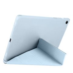 Samsung Tab A8 X200 10.5 İnç Katlanabilir Kalemlikli Standlı Akıllı Kılıf Mavi - Mavi