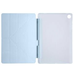 Samsung Tab A8 X200 10.5 İnç Katlanabilir Kalemlikli Standlı Akıllı Kılıf Mavi - Mavi