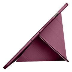 Samsung Tab A8 X200 10.5 İnç Katlanabilir Kalemlikli Standlı Akıllı Kılıf Mürdüm - Mürdüm