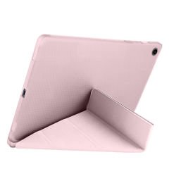 Samsung Tab A8 X200 10.5 İnç Katlanabilir Kalemlikli Standlı Akıllı Kılıf Pembe - Pembe