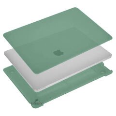 Sneezy Macbook Pro M1 M2 Çip 13.3″ A2338 A2289 İle Uyumlu Slate Matte Guard Macbook Kılıfı Haki - Haki