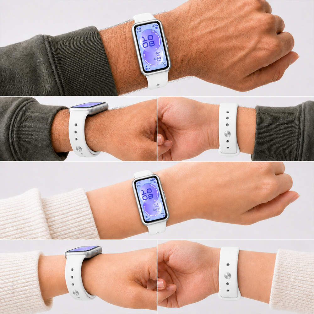Huawei Band 11 Ve Band 11 Pro Uyumlu Klasik Silikon Kordon Yumuşak Soft Spor Saat
