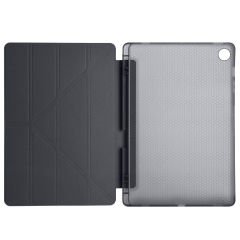 Samsung Tab A8 X200 10.5 İnç Katlanabilir Kalemlikli Standlı Akıllı Kılıf Siyah - Siyah