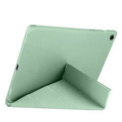Samsung Tab A8 X200 10.5 İnç Katlanabilir Kalemlikli Standlı Akıllı Kılıf Yeşil - Yeşil