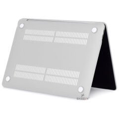 Sneezy Macbook Pro M1 M2 Çip 13.3″ A2338 A2289 İle Uyumlu Slate Matte Guard Macbook Kılıfı Şeffaf - Şeffaf