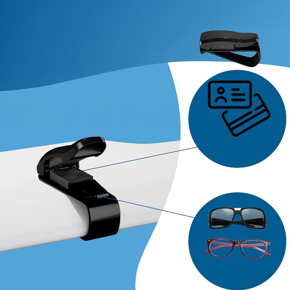 Araç İçi Gözlük Tutucu Kart Tutucu Minimalist Yaylı Klips Oto Gözlük Tutucu