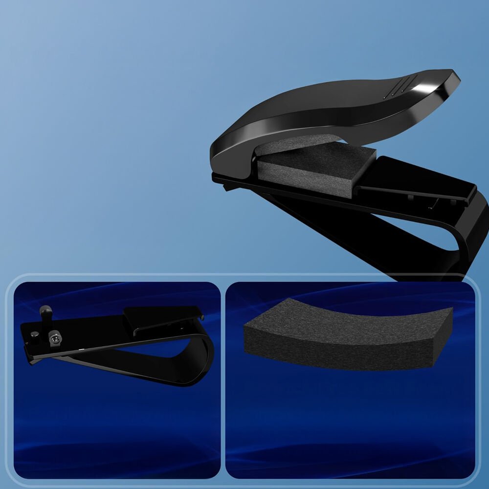 Araç İçi Gözlük Tutucu Kart Tutucu Minimalist Yaylı Klips Oto Gözlük Tutucu