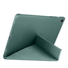 Samsung Tab S6 Lite P610 10.4 İnç Katlanabilir Kalemlikli Standlı Akıllı Kılıf Haki - Haki
